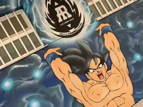 Fotograma del vídeo del mural de la fachada